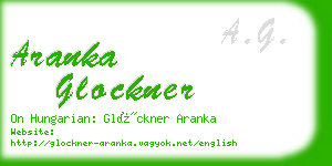 aranka glockner business card